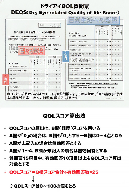 ドライアイQOL問診票